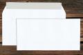 [120601] Briefhüllen DL 110x220 mm Haftklebend Weiß 120 g/qm